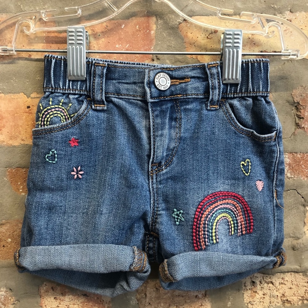 Gap Denim Rainbow Shorts, 18-24